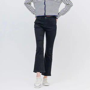 여성) 블랙빈티지 오비안밴드 노멀워싱 발열기모 슬림NE핏_AM4DNE755-BV