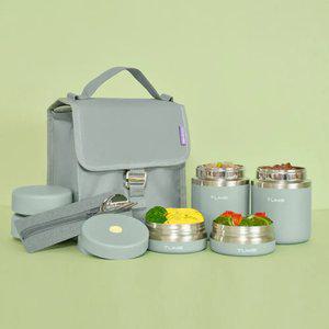 텀스 투고 보온도시락 4P + 슬림 수저세트