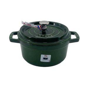 스타우브 B품 원형 꼬꼬떼 바질그린 20cm 인덕션 무쇠 주물냄비