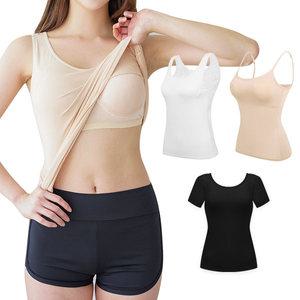 브라캡 내장 투인원 브라탑 끈 나시/티셔츠/원피스 캡나시 홈웨어 이지웨어