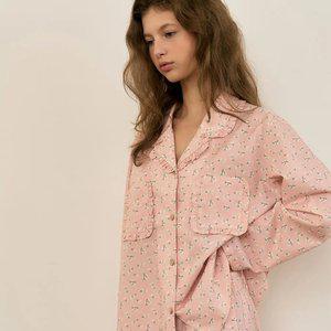 [베이직] 엘로이 긴팔 여성페어 핑크 (45수)