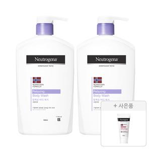 뉴트로지나 릴랙싱 바디 워시 950ml, 2개+증정(인텐스 리페어 시카 에멀젼 15ml, 1개)