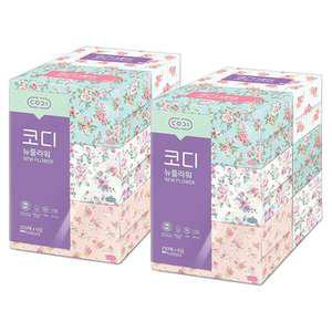 코디 뉴플라워 미용티슈, 250매, 6입, 2개