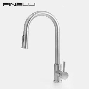 피널리 무광니켈 SUS304 스테인리스 주방 싱크대수전