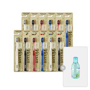 뷰센 더블와이드 칫솔 12입+쿨가글 100ml
