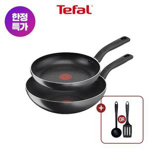 [테팔] 쿡이지 프라이팬 2종(팬24+웍28) +비앤비뉴 조리도구 1개