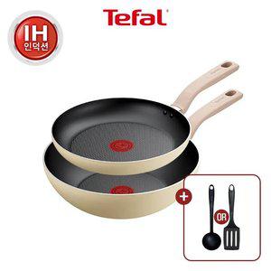 [테팔] 데이지 인덕션 프라이팬 2종(팬24+웍28) +비앤비뉴 조리도구 1개