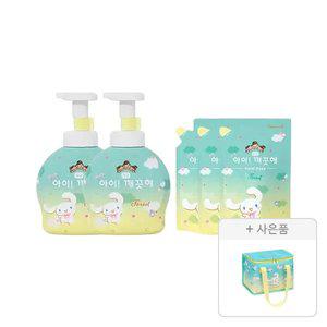 아이깨끗해×시나모롤 숲속산책향 490ml, 2개+450ml, 3개+증정(시나모롤 보냉백, 1개)