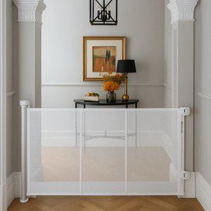 에윈 아기 유아 스크린 안전문 중간지지대 이중잠금 롤 롤링 펜스 울타리 150cm