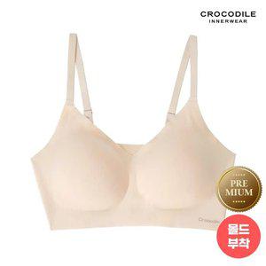 [크로커다일] 프리미엄 나이론 스트랩 프리커팅 브라 피치