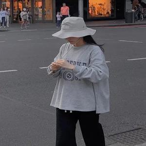 넘버 오버핏 맨투맨 티셔츠 (4color)