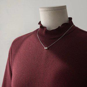 (안나앤플러스) A. 스윗 기모 하프넥 티셔츠[티셔츠C1024H04] 빅사이즈