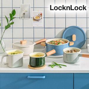 락앤락 슈트IH 멜로우 법랑 밀크팬 밀크팟 인덕션 미니 편수냄비 양수냄비 라면 이유식