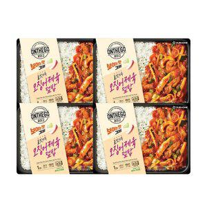 아워홈 온더고 불맛가득 오징어제육덮밥 290g, 4개