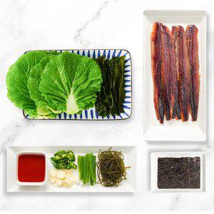 [품질보장] 포항 구룡포 손질 과메기 5미 10쪽 야채세트 / 껍질 손질 완료/아이스박스