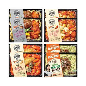 아워홈 온더고 로제파스타 미니함박 310g+떡볶이 with 만두&김말이 365g+춘천식 치즈닭