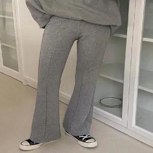 밍크 절개 세미 부츠컷 밴딩 팬츠 (2color)