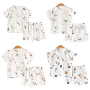 아기 유아 쿨쿨 여름 메쉬 반팔 실내복 상하세트