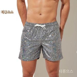 티류으스 반짝이바지 스팽글 팬츠 남성용 여름 해변 반바지 플러스 사이즈 반짝이솔리