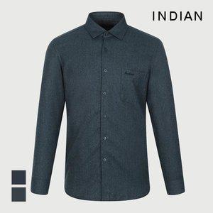 [INDIAN] 헤링본 솔리드 셔츠_MIENL3W9111