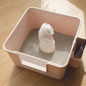 국산 대형 고양이화장실 고양이배변통/모래삽 발판 거치대 포함