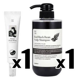 앰플1 + 샴푸1 [소이랩] 리얼블랙빈 탈모완화 두피앰플1 + 두피샴푸1