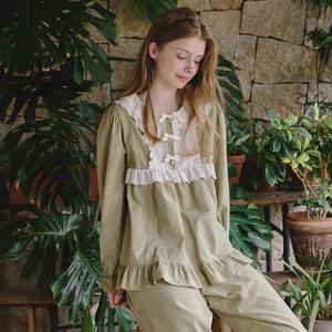 도리안 긴팔 투피스 모스그린 (21수)