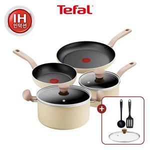 [테팔](한정/단독구성) 인덕션 데이지 팬&냄비 4종세트(팬20+팬28 +편수18+양수20 )
