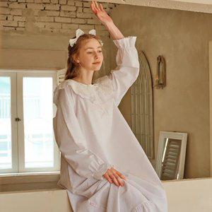 디아 긴팔 원피스 아이보리 (30수)