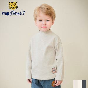 [몰리멜리] 햅삐곰돌반폴라티셔츠