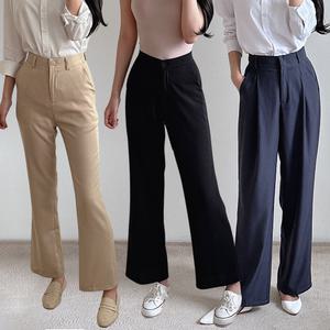 [S~4XL] 신상 여성 슬랙스 정장 바지 하이웨스트 스판 와이드 부츠컷 슬림핏 일자 빅사