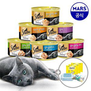 쉬바 캔 85gx24개 골라담기+캣닢쿠션+베베숲물티슈+템테이션12gx3개