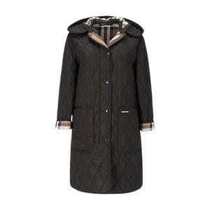 [관부가세포함] 버버리 파크게이트 여성 후드 롱 퀄팅자켓 2색상