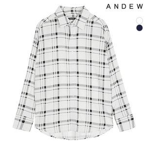 [ANDEW] 남성 레이온 빅체크 오버 셔츠(O193SH180P)