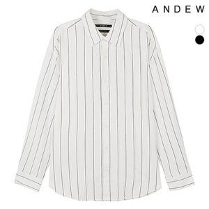 [ANDEW] 남성)세미오버)CR 스트라이프 셔츠(O193SH230P)
