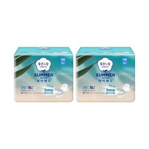 좋은느낌 썸머 데이패드 대형, 16매, 2개