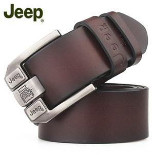 Jeep 남성용 정품 가죽 대형 사이즈 캐주얼 벨트