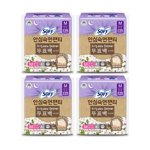 쏘피 안심숙면팬티 무표백 중형 4매, 4개