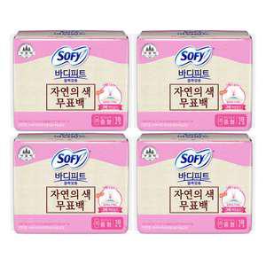 쏘피 바디피트 볼록맞춤 무표백 중형 18매, 4개
