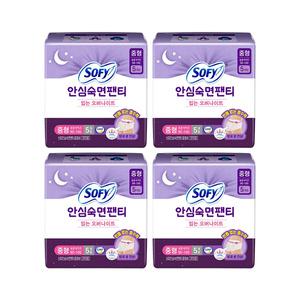 [쏘피] 안심숙면팬티 중형 5매, 4개