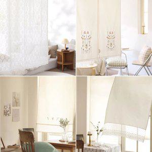 살랑살랑 레이스 프릴 가리개커튼 가림막 주방 바란스 패브릭포스터