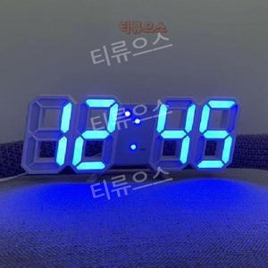 미니 LED 시계 무소음 알람 벽시계 티류으스