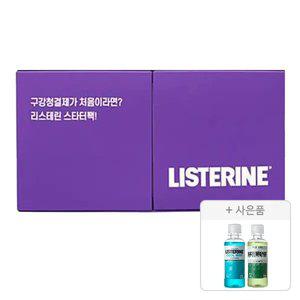 리스테린 스타터팩 100ml, 6입, 1개 + 증정( 그린티 마일드 100ml, 1개 +쿨민트 100ml