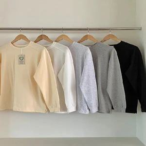 MADE 친환경 절개 오버핏 맨투맨 긴팔 티셔츠 (5color)