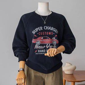 (안나앤플러스) A. 뉴욕 빈티지 나그랑 맨투맨[티셔츠D00910N03] 빅사이즈