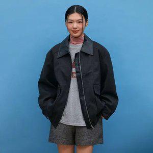 레더카라 블루종 점퍼(퀼팅안감) AQ4WZA60