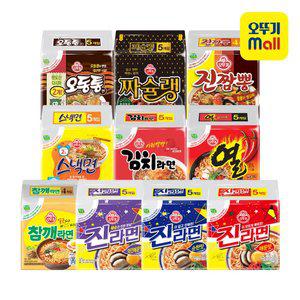 [본사직영] 오뚜기 봉지라면 진라면/열라면/스낵면/참깨라면 10종 골라담기 모음전
