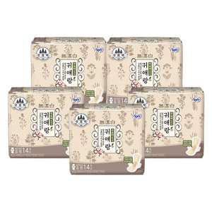 쏘피 귀애랑 무표백 중형 14매, 5개