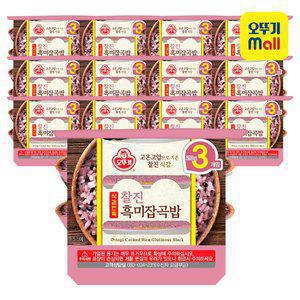 [본사직영] 오뚜기 오뚜기밥 식감만족 찰진흑미잡곡밥 210g, 36개