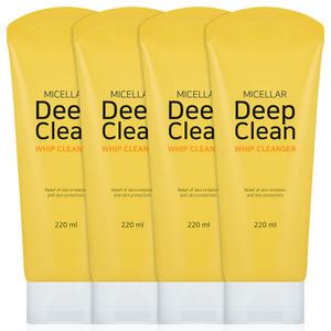 터치미 딥 폼클렌징 220ml 클렌징폼 4개 대용량 세안제 모공